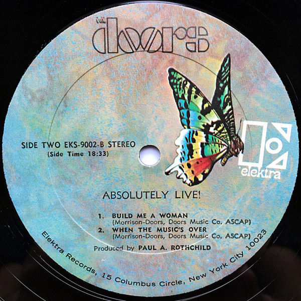 The Doors - Absolutely Live (2xLP, Album, All) - BullTrax Records