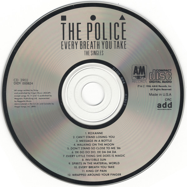 洋楽 POLICE EVERY BREATH YOU TAKE - SINGLES Every Breath You Take - The Singles - Amazon.com Music