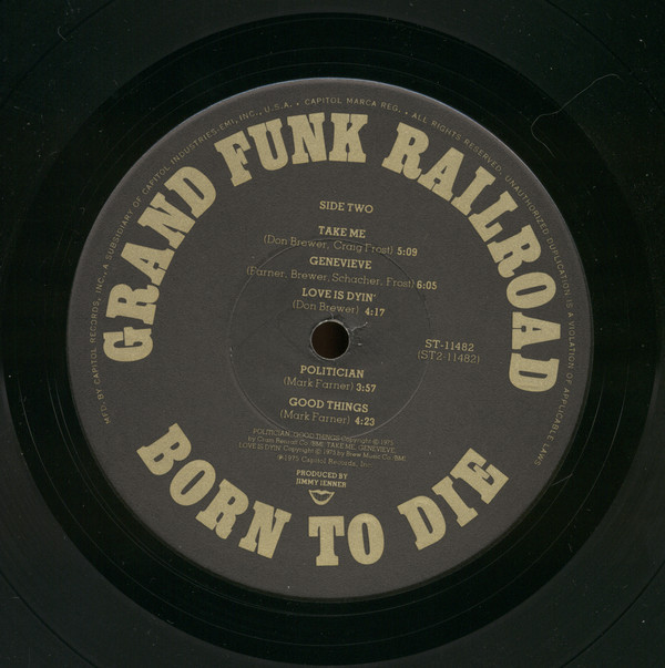 BORN DEAD G-RAP G-FUNK レコード Grand Funk Railroad - Born To Die (LP, Album, Jac) - BullTrax Records