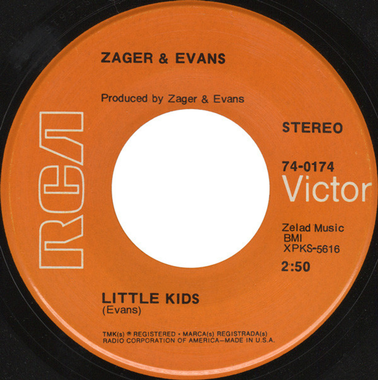 EPレコード ZAGER & EVANS IN THE YEAR~ RRW7 Zager & Evans