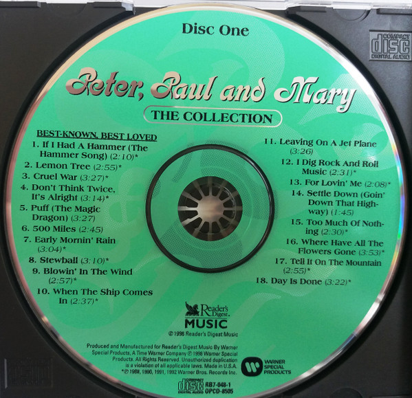 Peter, Paul & Mary - The Collection - Their Greatest Hits & Finest