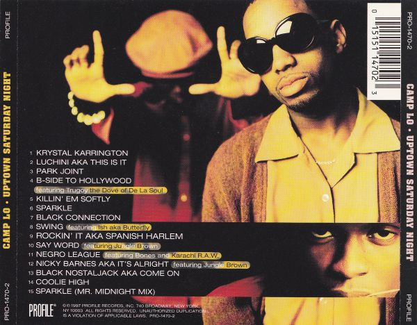 Camp Lo - Uptown Saturday Night (CD, Album) - BullTrax Records