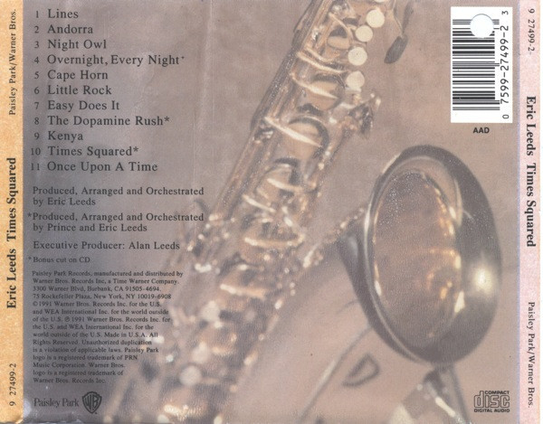 Eric Leeds Times Squared Paisley Park CD