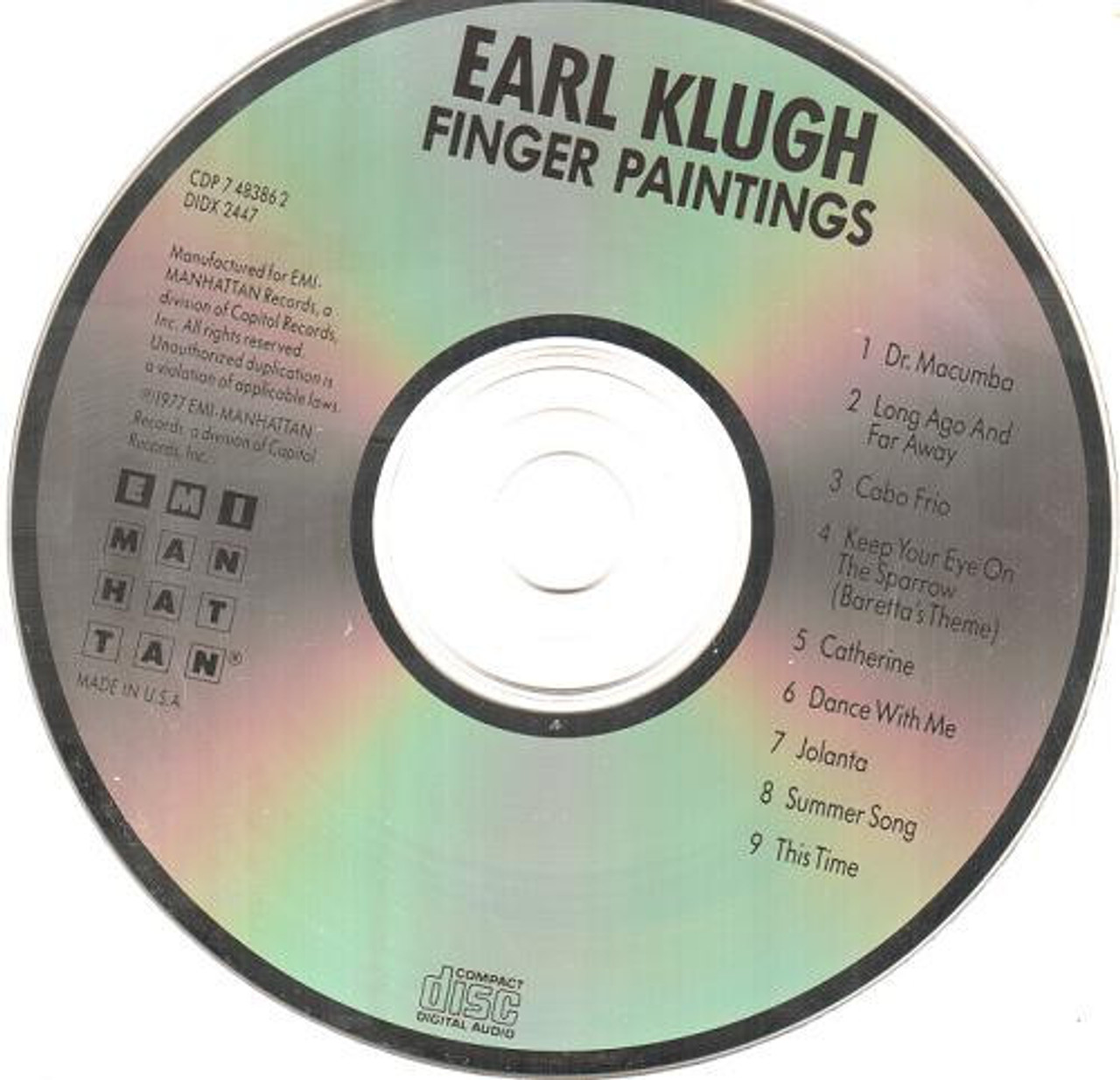 LP / EARL KLUGH / FINGER PAINTINGS アール・クルー DAVE GRUSIN【MFSL/UHQR/限定ナンバー/MFQR1-025】11188 : Finger Paintings: CDs y Vinilo