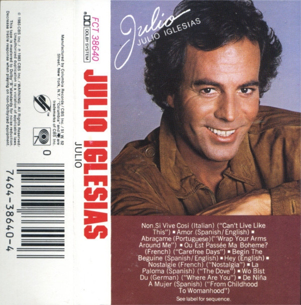 Julio Iglesias - Julio (Cass, Album)_3273861196 - BullTrax Records