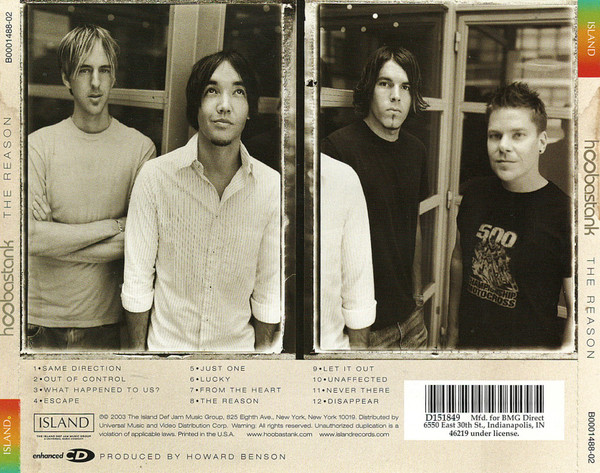 Hoobastank - The Reason (CD, Album, Club, Enh)_3278734087