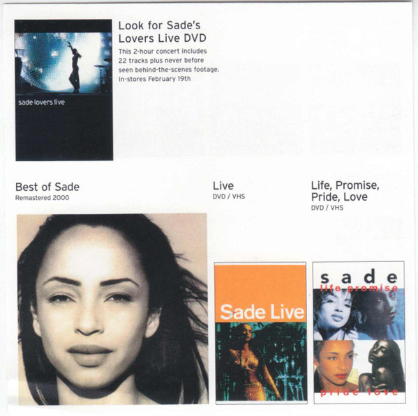 Sade - Lovers Live (CD, Album)_3304560621 - BullTrax Records