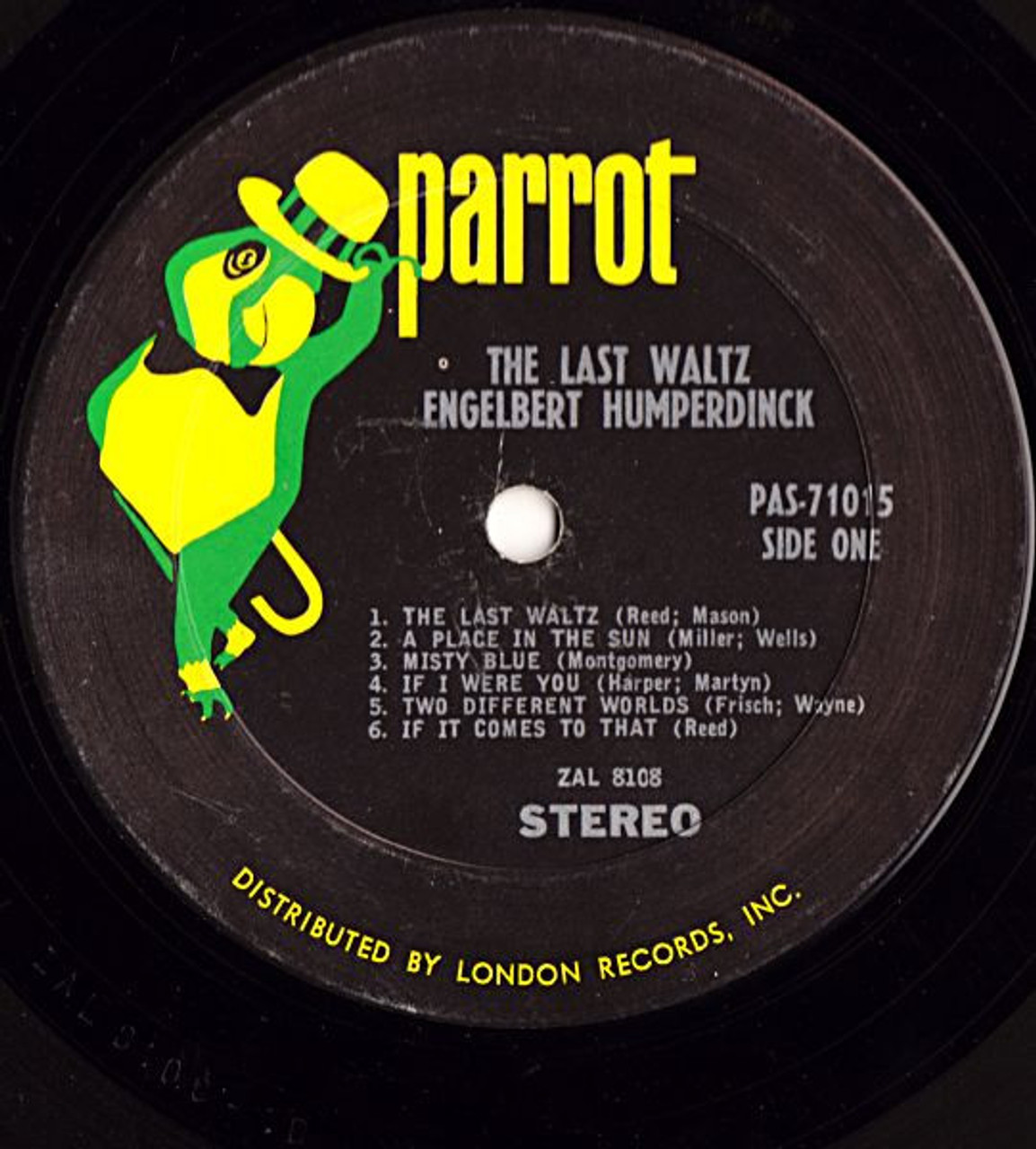 Engelhert Humperdinck レコード ENGELBERT HUMPERDINCK, the Last WALTZ, Pop Records, Vintage