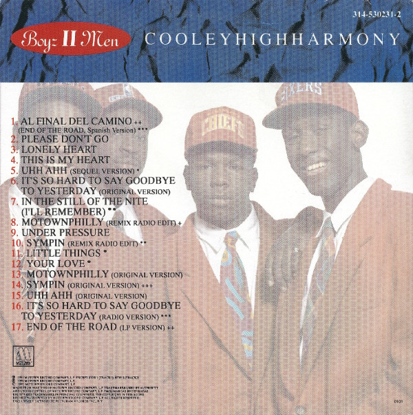 Boyz II Men - Cooleyhighharmony (CD, Album, RE) - BullTrax Records