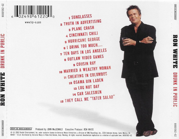 Ron White (4) - Drunk In Public (CD, Album) - BullTrax Records