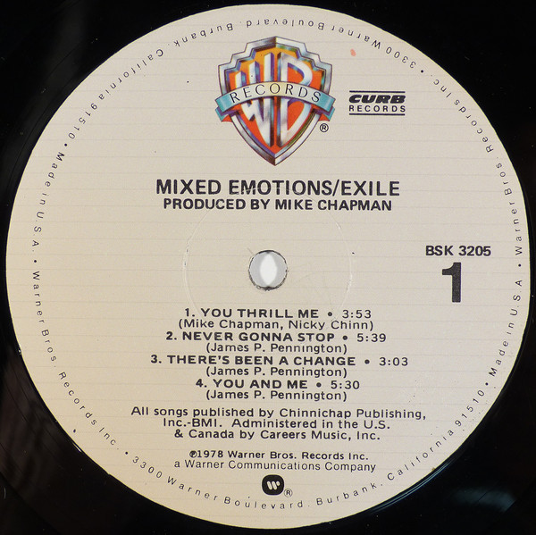 Exile (7) - Mixed Emotions (LP, Album, Win)_3386466372 - BullTrax