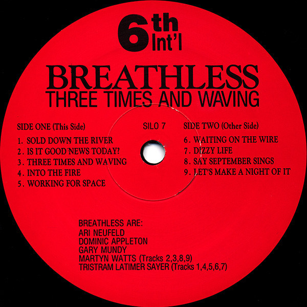 Breathless - Three Times And Waving (LP, Album) - BullTrax