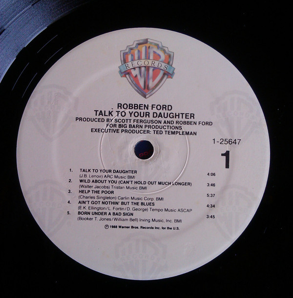 Robben Ford - Talk To Your Daughter (LP, Album, Spe) - BullTrax