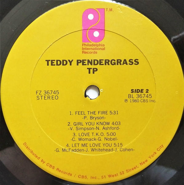 Teddy Pendergrass - TP (LP, Album, Ter) - BullTrax Records