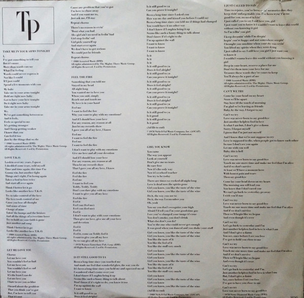 Teddy Pendergrass - TP (LP, Album, Ter) - BullTrax Records
