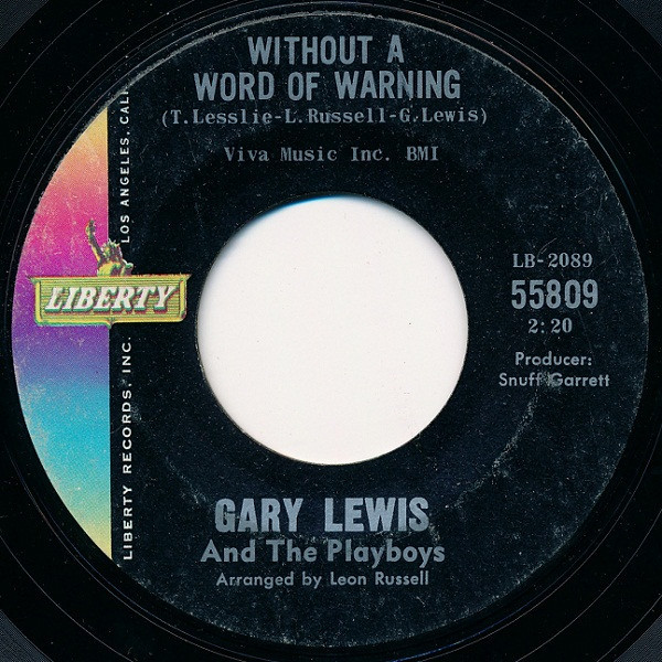 【7inch/赤盤/見本盤】Gary Lewis & The Playboys Gary Lewis And The Playboys* - Save Your Heart For Me (7