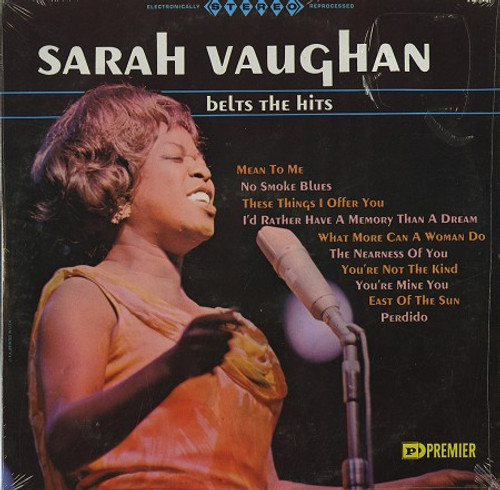 Sarah Vaughan - Belts The Hits (LP, Comp)