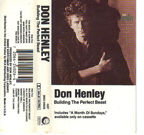 Don Henley - Building The Perfect Beast (Cass, Album, Dol)