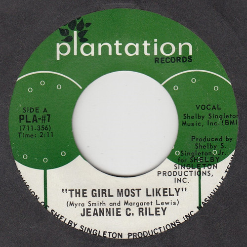 Jeannie C. Riley - The Girl Most Likely - Plantation Records - PL- #7 - 7", Single 596260809