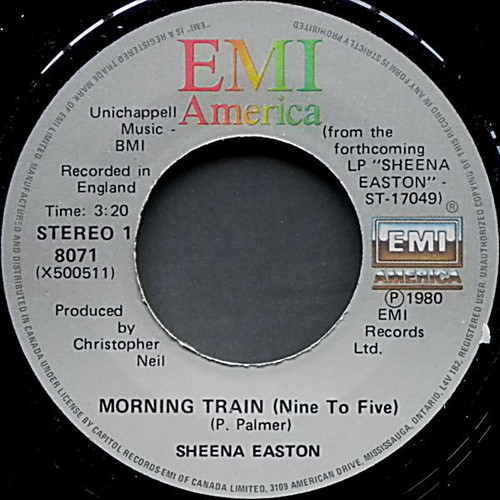 Sheena Easton - Morning Train (Nine To Five) (7", Single)