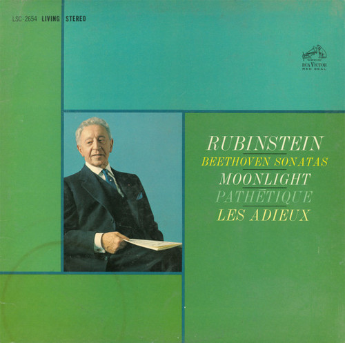 Beethoven*, Artur Rubinstein* - Sonatas - Moonlight, Pathétique, Les Adieux (LP, Ind)