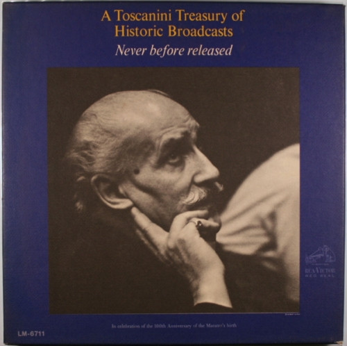 Arturo Toscanini, NBC Symphony Orchestra - A Toscanini Treasury Of Historic Broadcasts (5xLP, Album, Mono + Box, Album, Mono)
