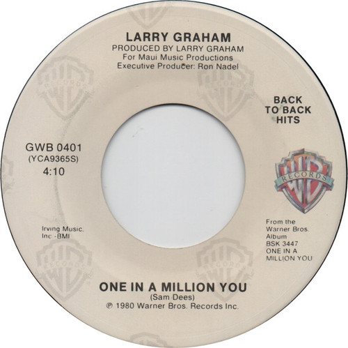 Larry Graham - One In A Million You / When We Get Married (7", Single)