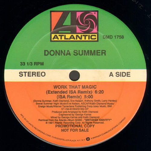 Donna Summer - Work That Magic (12", Promo)