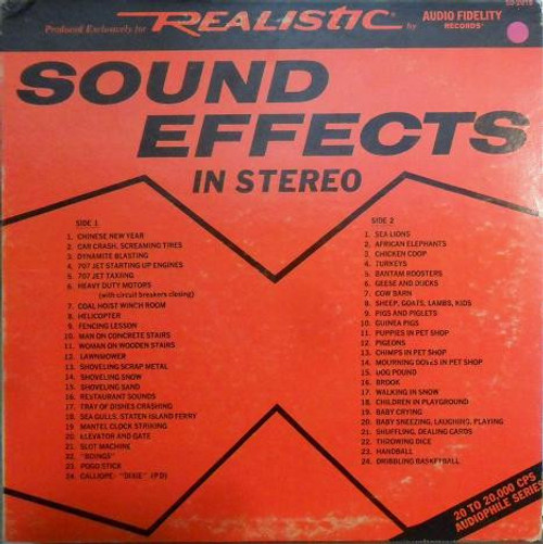 No Artist - Sound Effects In Stereo (LP)