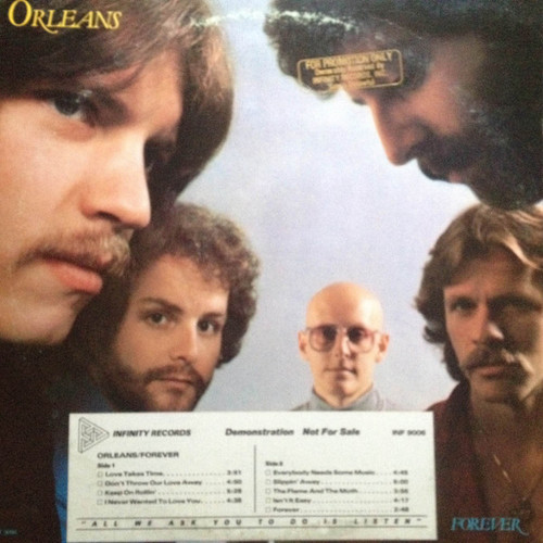 Orleans - Forever - Infinity Records (2) - INF-9006 - LP, Album, Promo 657348320