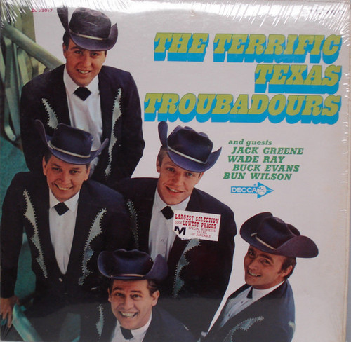The Texas Troubadours - The Terrific Texas Troubadours (LP, Album, Glo)