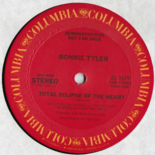 Bonnie Tyler - Total Eclipse Of The Heart (12", Promo)