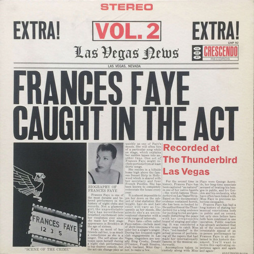 Frances Faye - Caught In The Act Vol. 2 (LP, Album)