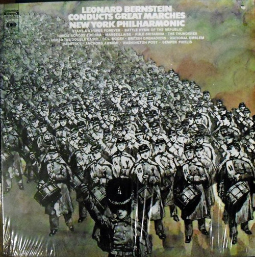 Leonard Bernstein Conducts New York Philharmonic* - Leonard Bernstein Conducts Great Marches (LP, Album)