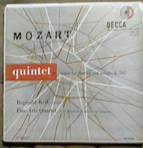 Mozart*, Reginald Kell, Fine Arts Quartet Of The American Broadcasting Company* - Quintet In A Major For Clarinet And Strings, K. 581 (LP, Mono)