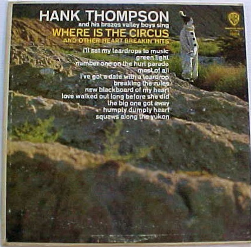 Hank Thompson And His Brazos Valley Boys - Where Is The Circus (LP, Mono)