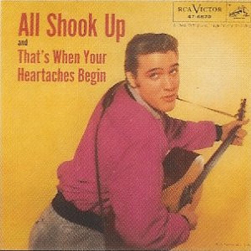 Elvis Presley With The Jordanaires - All Shook Up  (7", Single)