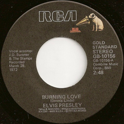 Elvis Presley - Burning Love - RCA - GB-10156 - 7", Single, RE 692322498