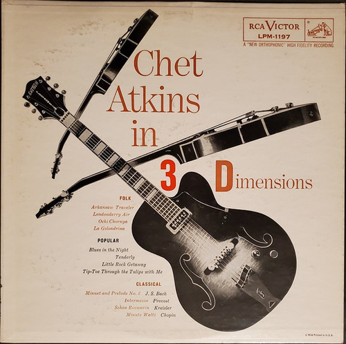 Chet Atkins - Chet Atkins In Three Dimensions (LP, Album, Mono, Ind)