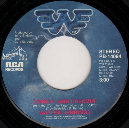 Waylon Jennings - Drinkin' And Dreamin' (7", Single, Styrene, Ind)