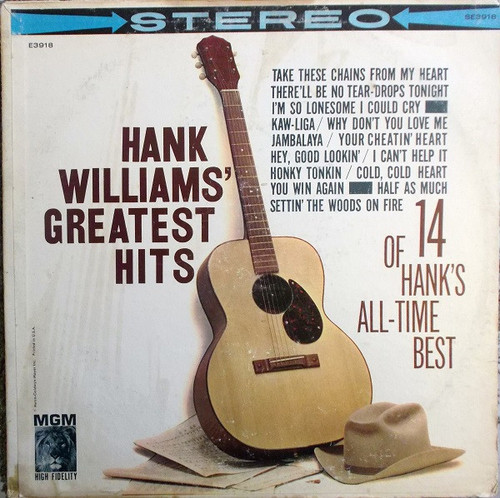 Hank Williams - Hank Williams' Greatest Hits (LP, Comp, Club, RE)