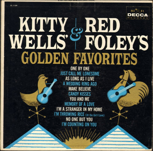 Kitty Wells & Red Foley - Golden Favorites - Decca - DL 4109 - LP, Comp, Mono 699350035