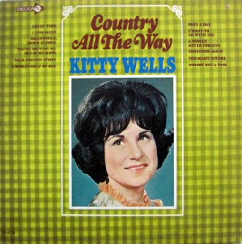 Kitty Wells - Country All The Way (LP, Album, Pin)