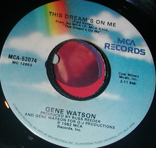 Gene Watson - This Dream's On Me (7", Single)