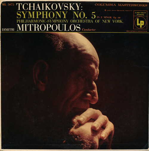 Tchaikovsky* / Philharmonic-Symphony Orchestra Of New York*, Dimitri Mitropoulos - Symphony No. 5 In E Minor, Op. 64 (LP, Mono)