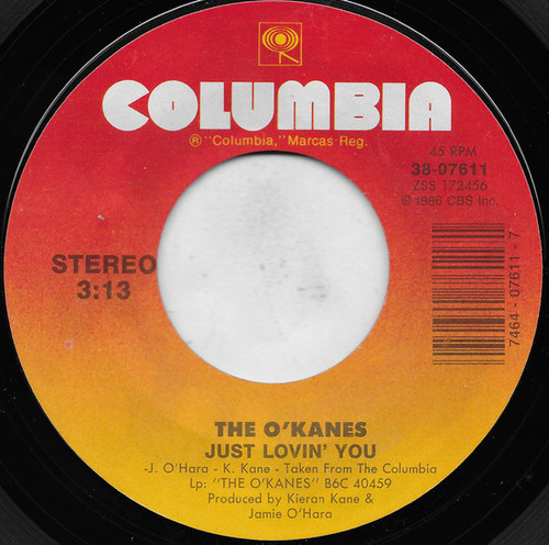 The O'Kanes - Just Lovin' You  (7", Single, Styrene, Car)