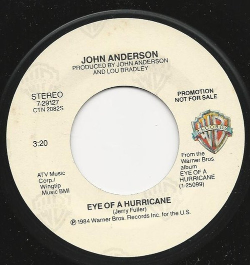 John Anderson (3) - Eye Of A Hurricane (7", Promo, Styrene)