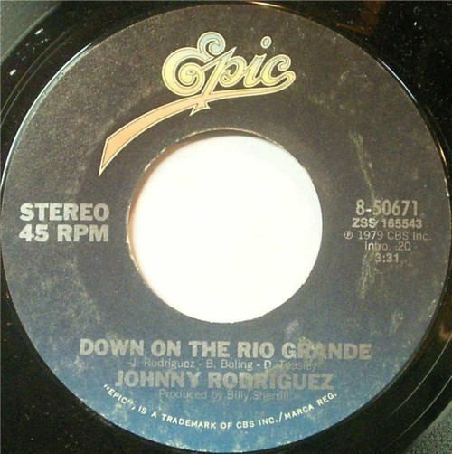 Johnny Rodriguez (4) - Down On The Rio Grande (7", Single, Styrene, Ter)