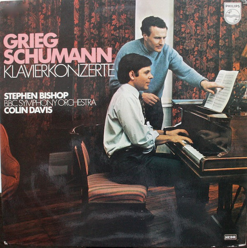 Grieg*, Schumann*, Stephen Bishop (3), BBC Symphony Orchestra, Colin Davis* - Klavierkonzerte (LP)