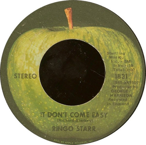 Ringo Starr - It Don't Come Easy (7", Single, Win)